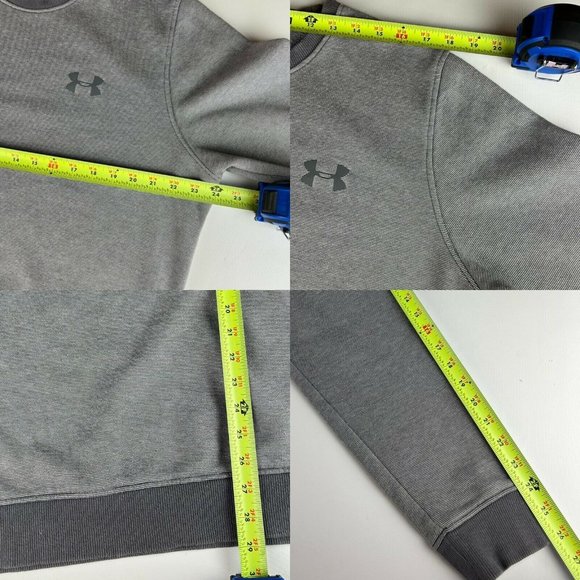 Under Armour UA Mens Crewneck Pullover Sweatshirt Cold Gear Athletic Sports XL - Picture 10 of 10